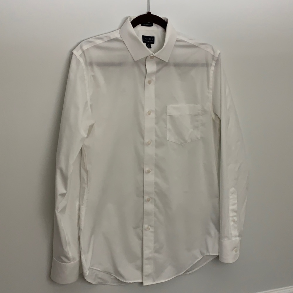 J. Crew white button down